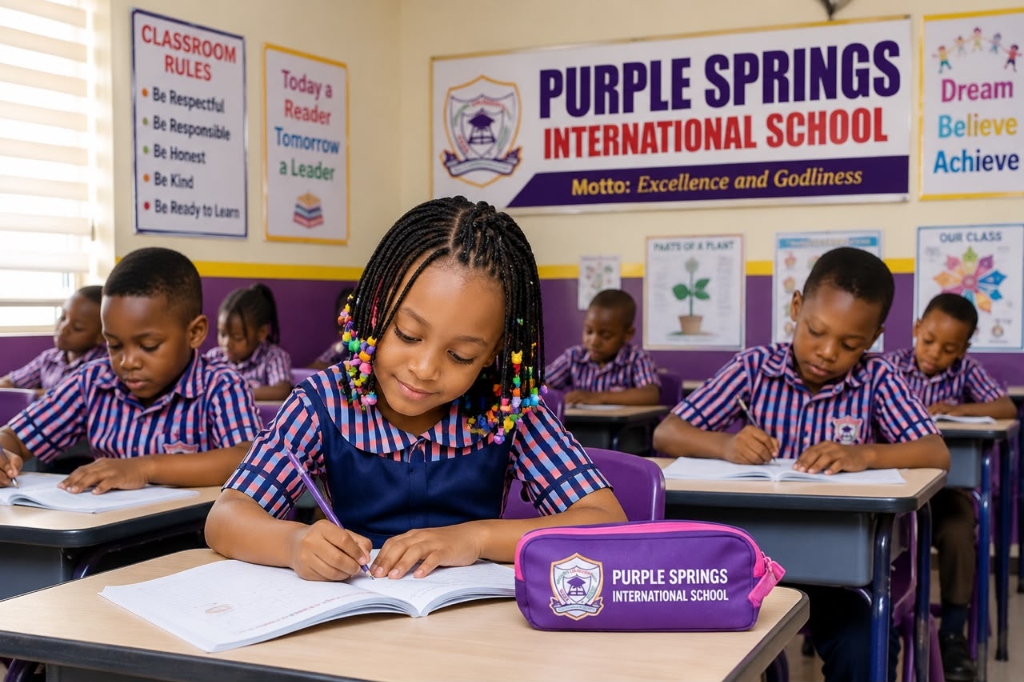 Purple Springs Modern Classroom